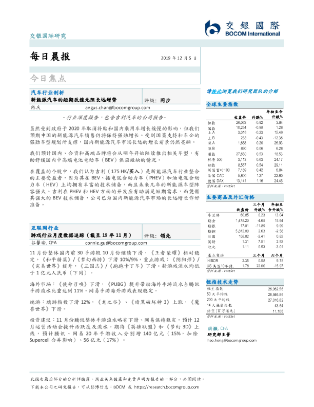 交银国际每日晨报