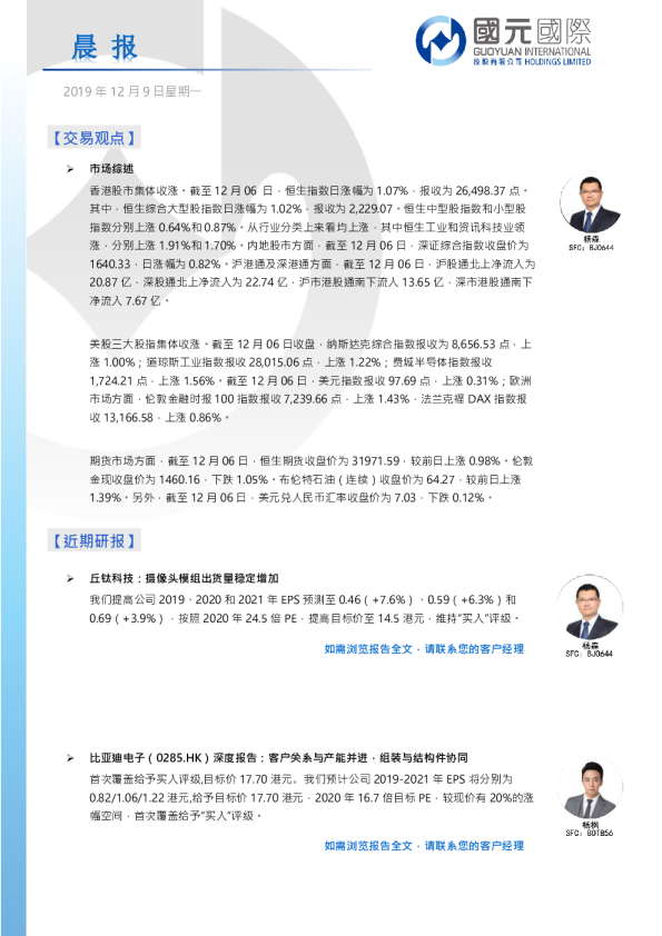国元国际晨报