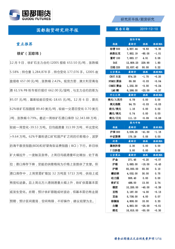 研究所早报