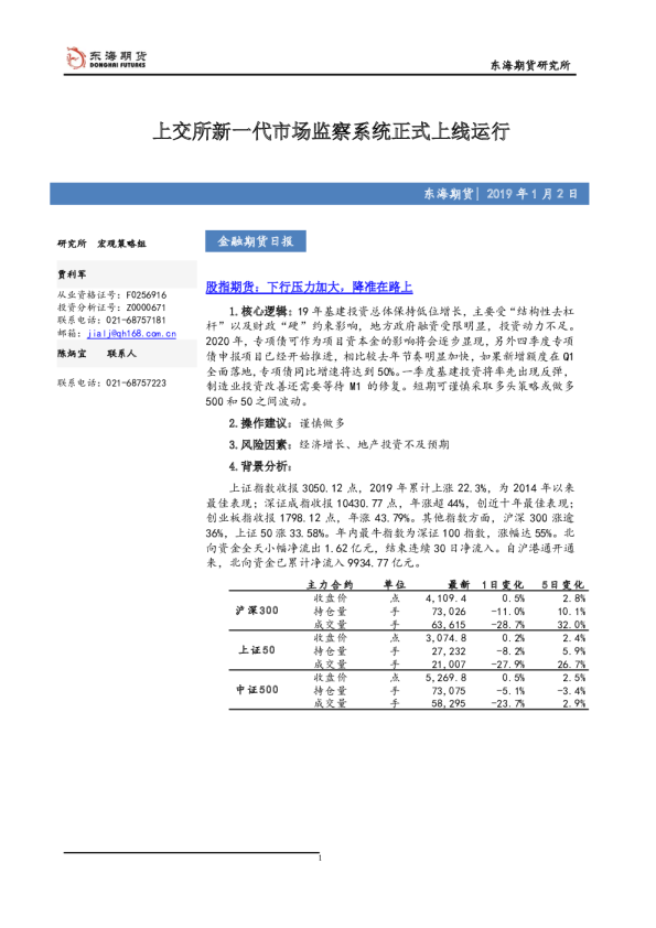 金融期货日报：上交所新一代市场监察系统正式上线运行