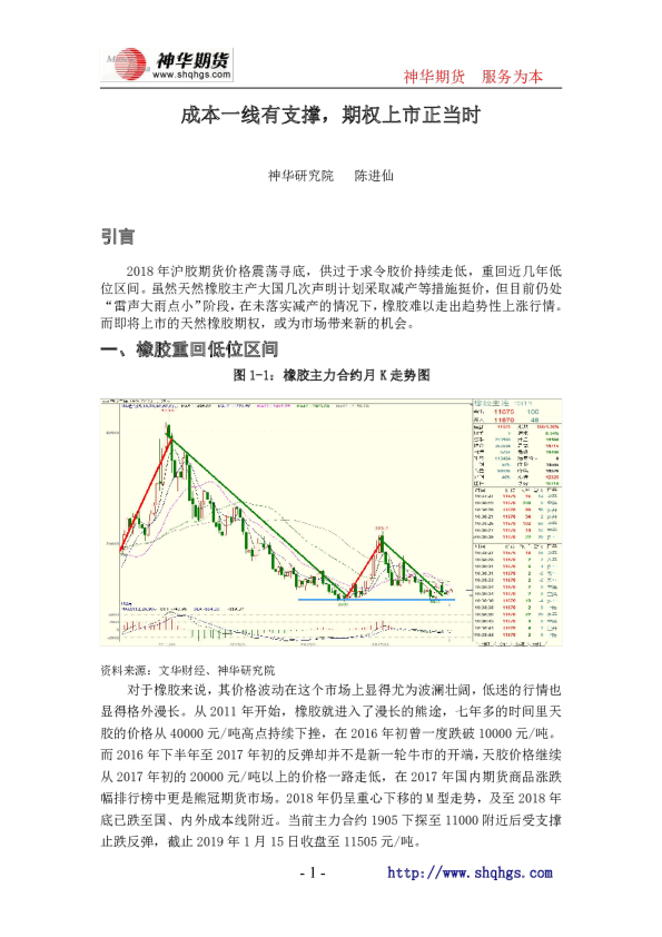 成本一线有支撑，期权上市正当时