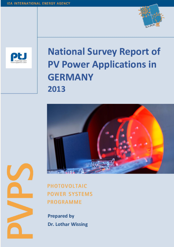 2013年德国光伏发电应用全国调查报告