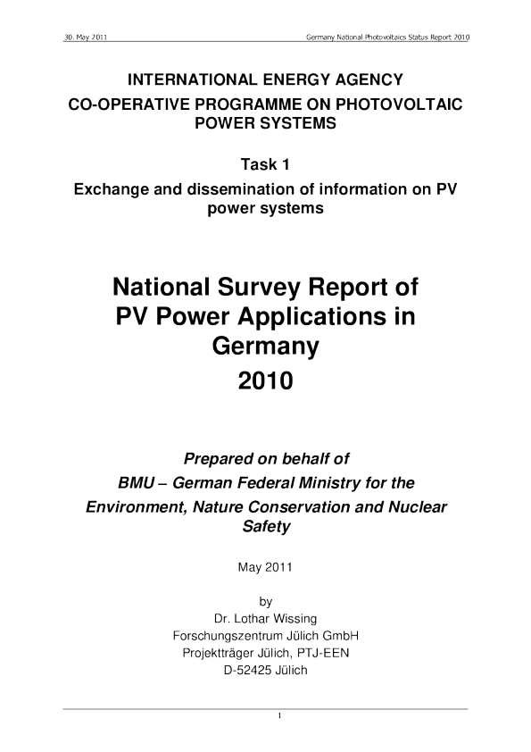 德国2010年全国调查报告