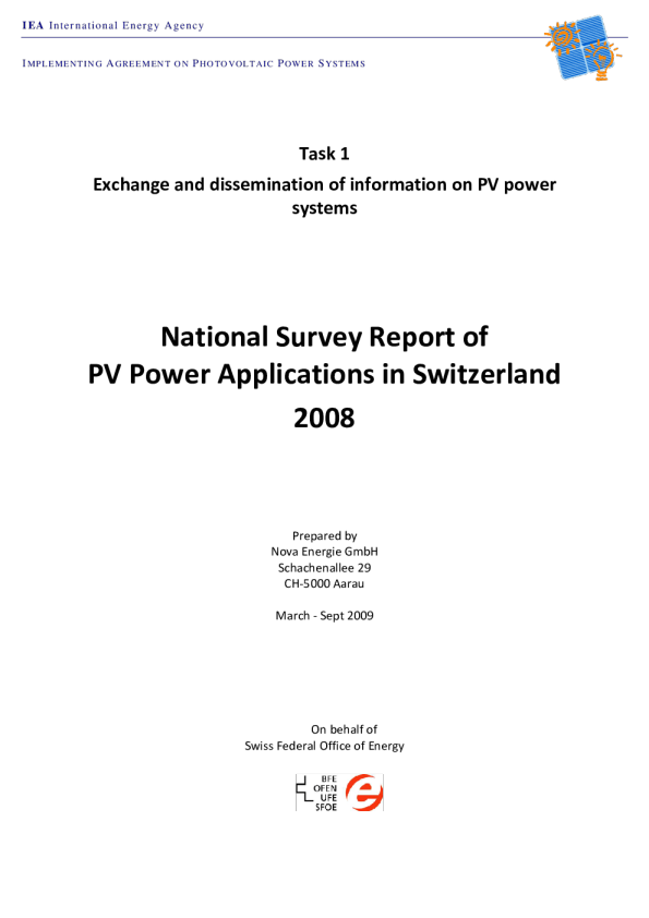 2008年瑞士全国调查报告