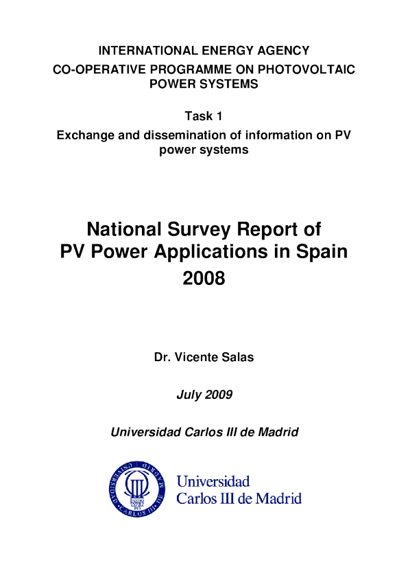 2008年西班牙全国调查报告