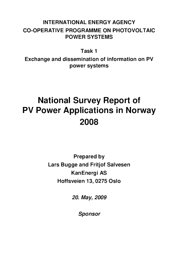 挪威2008年全国调查报告