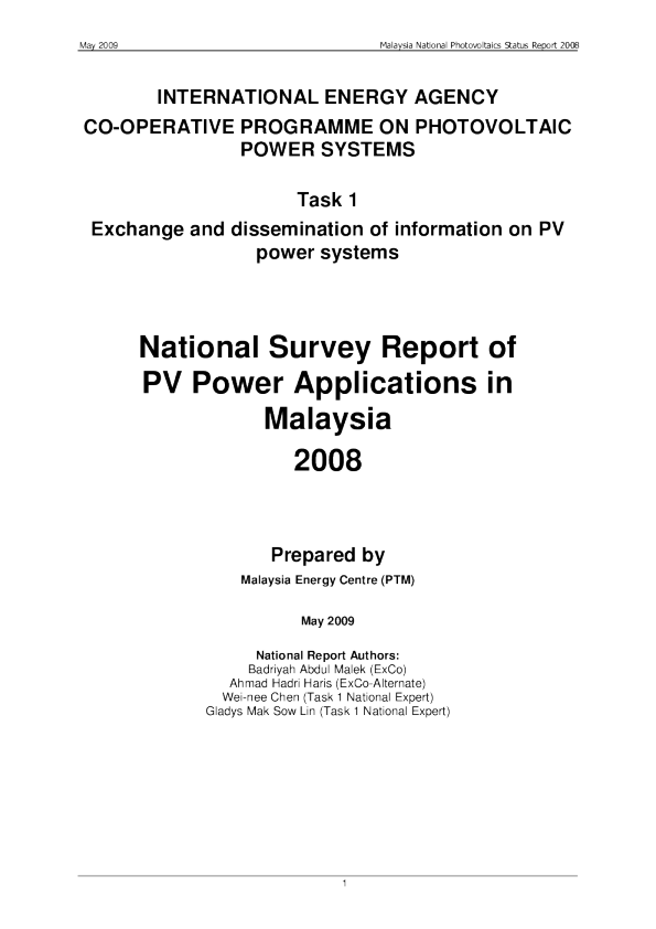 马来西亚2008年全国调查报告