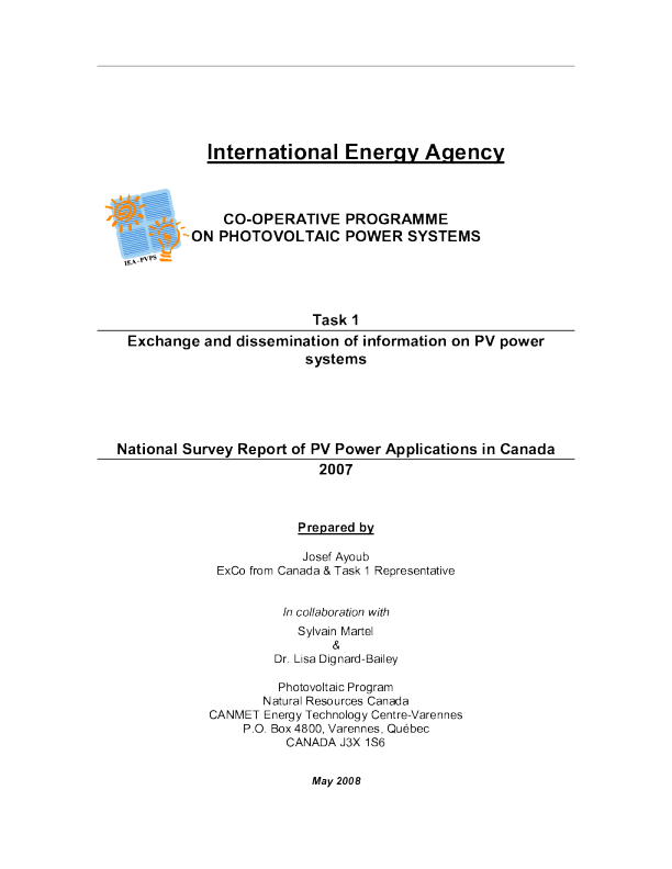 加拿大2007年全国调查报告