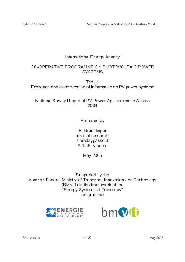 奥地利2004年全国调查报告