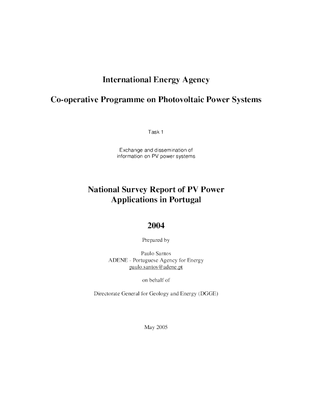 2004年葡萄牙国家调查报告
