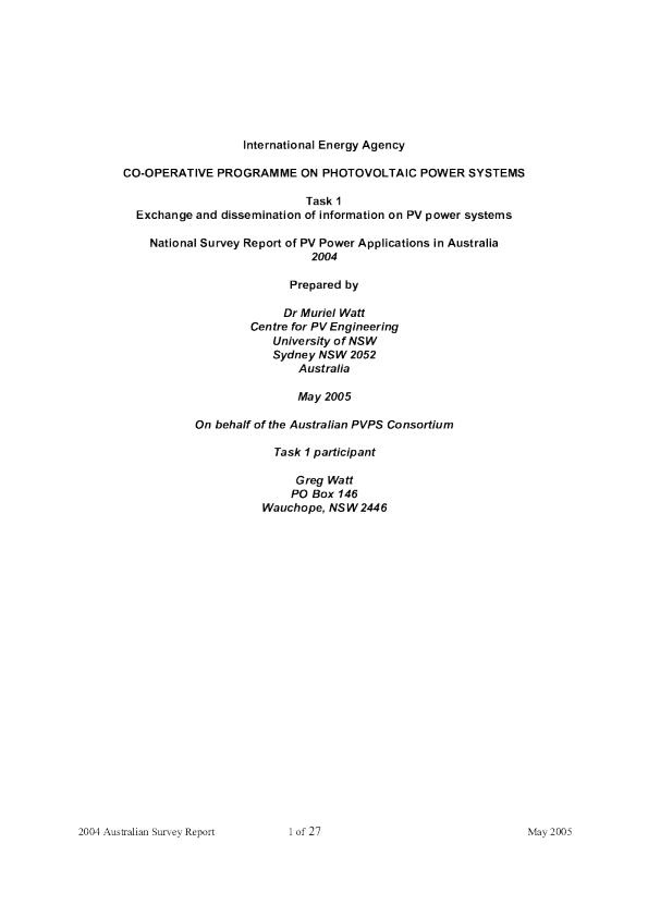 澳大利亚2004年全国调查报告