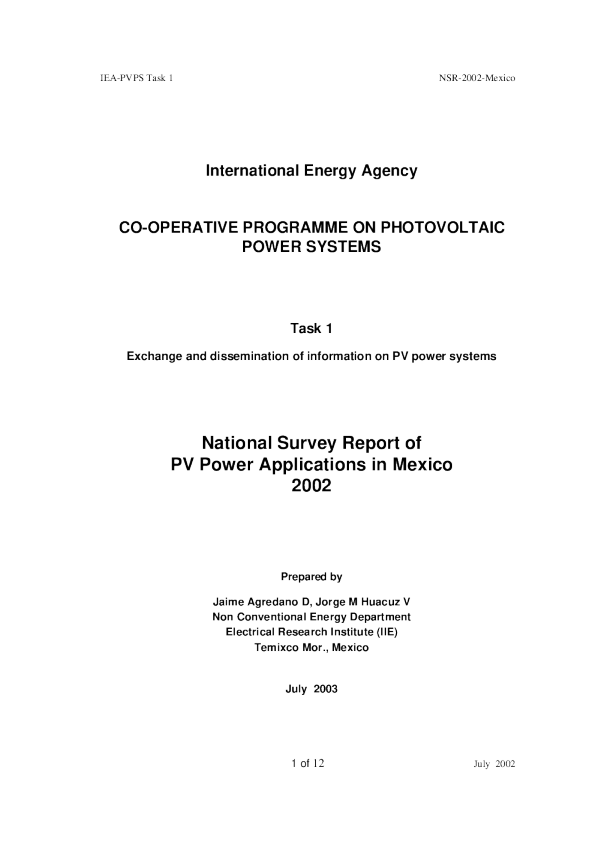 2002年墨西哥全国调查报告