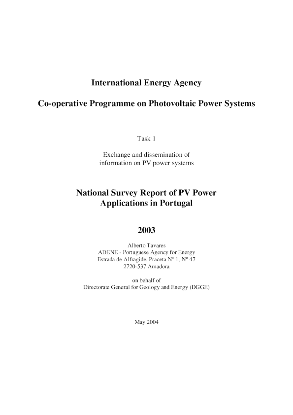 葡萄牙2003年全国调查报告