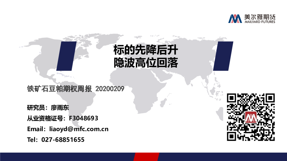 标的先降后升，隐波高位回落