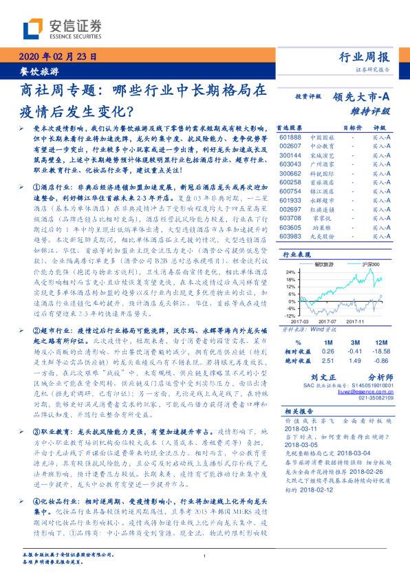 商社周专题：哪些行业中长期格局在疫情后发生变化？