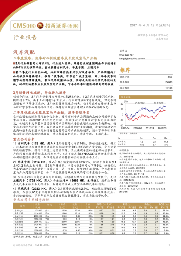 二季度策略：淡季耐心低吸整车成长股及宝马产业链