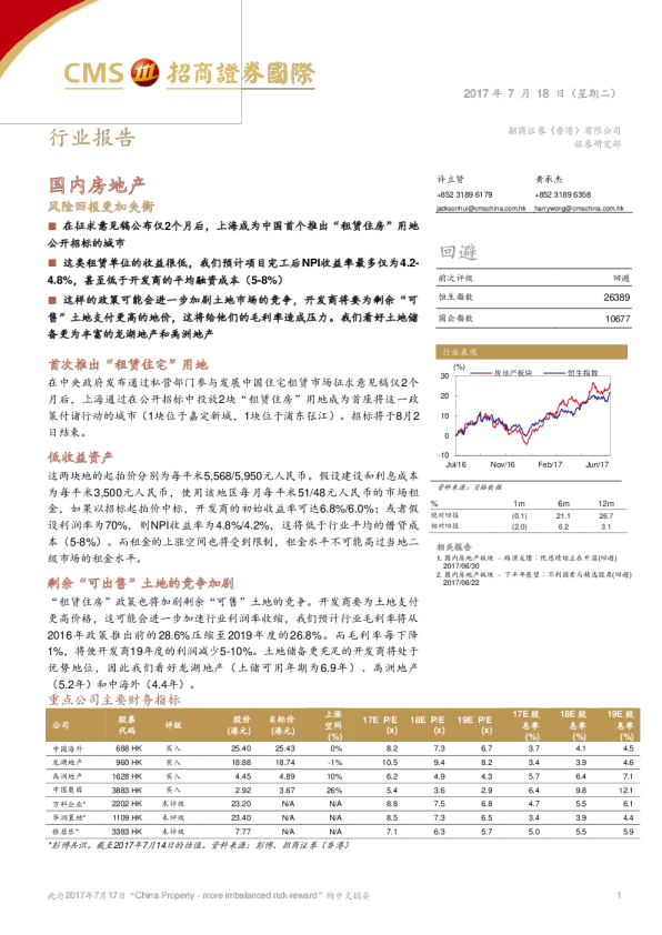 国内房地产：风险汇报更加失衡