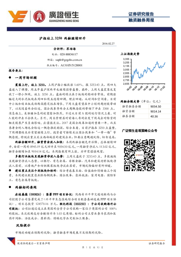 沪指站上3250，两融继续回升