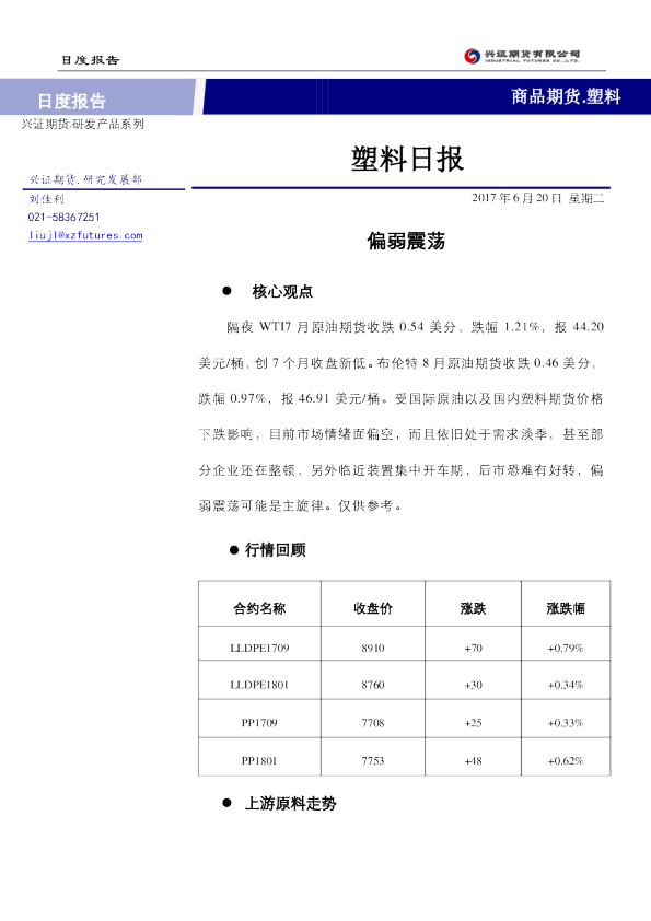 塑料日报：偏弱震荡