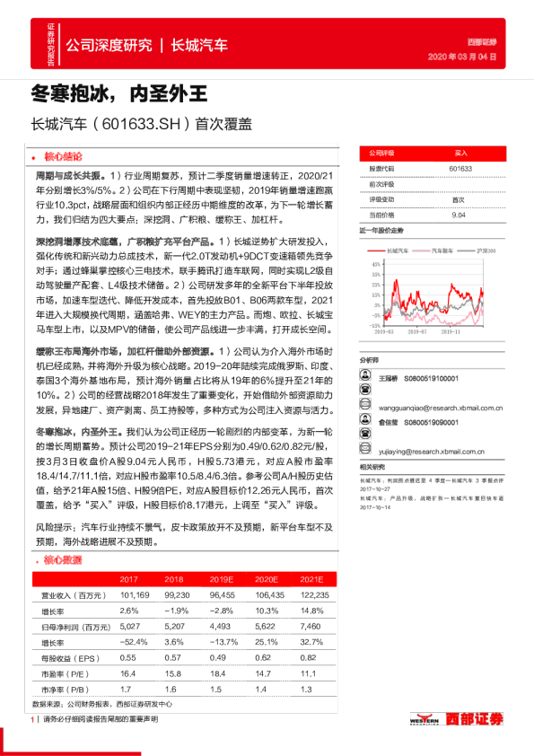 首次覆盖：冬寒抱冰，内圣外王