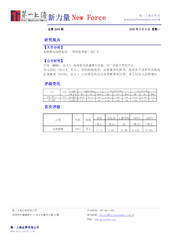 新力量New Force总第3509期