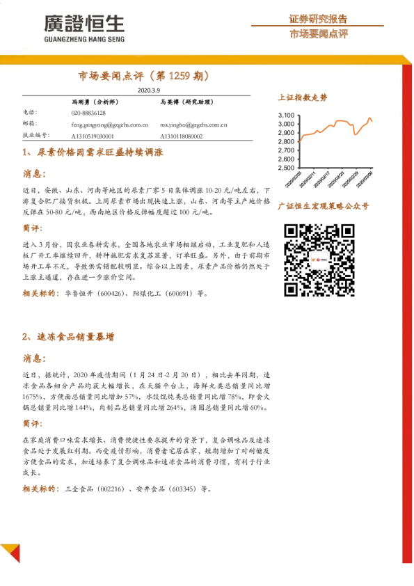 市场要闻点评（第1259期）