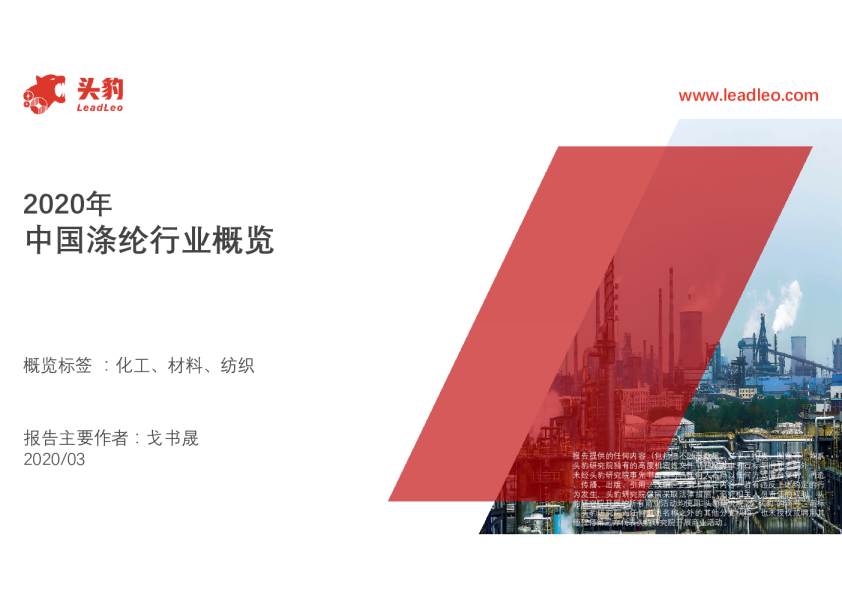 2020年中国涤纶行业概览