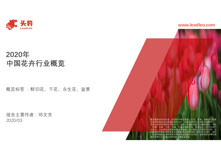 2020年中国花卉行业概览