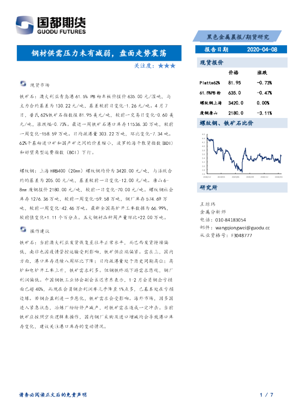 钢材供需压力未有减弱，盘面走势震荡