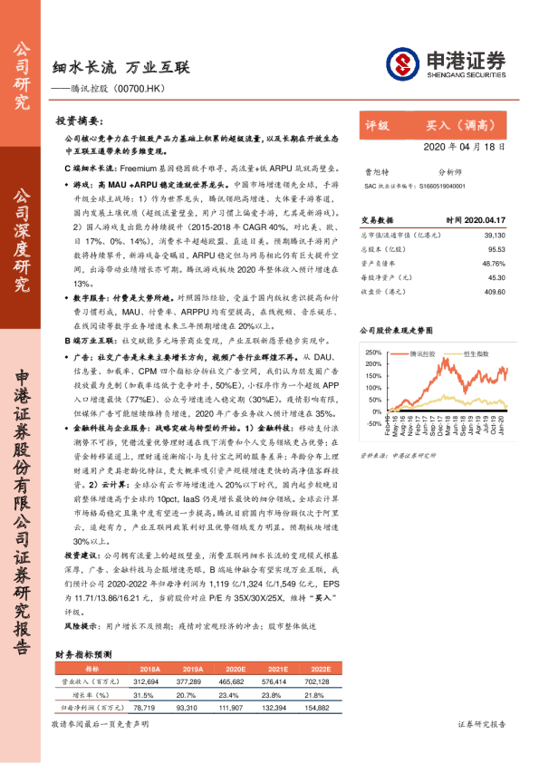 细水长流，万业互联