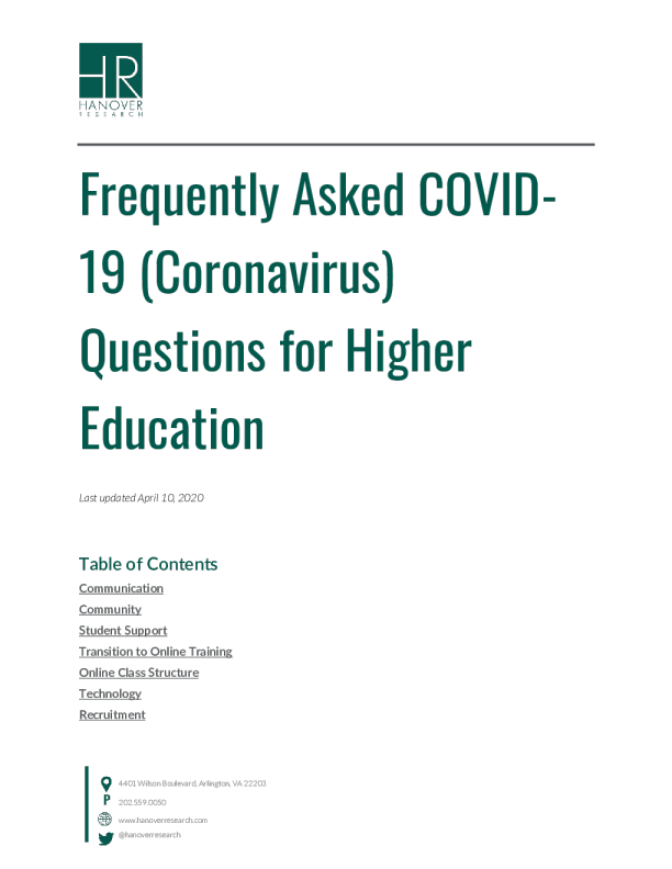 新冠肺炎常见高等教育问题