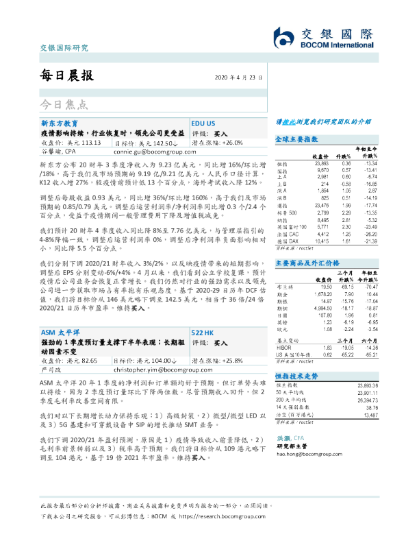 交银国际每日晨报