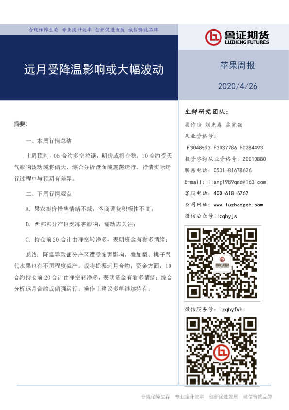 远月受降温影响或大幅波动