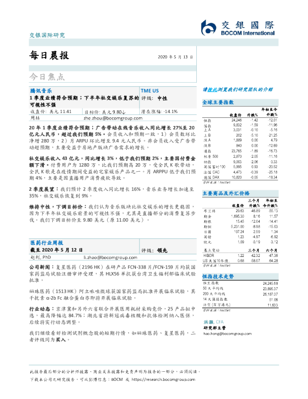 交银国际每日晨报