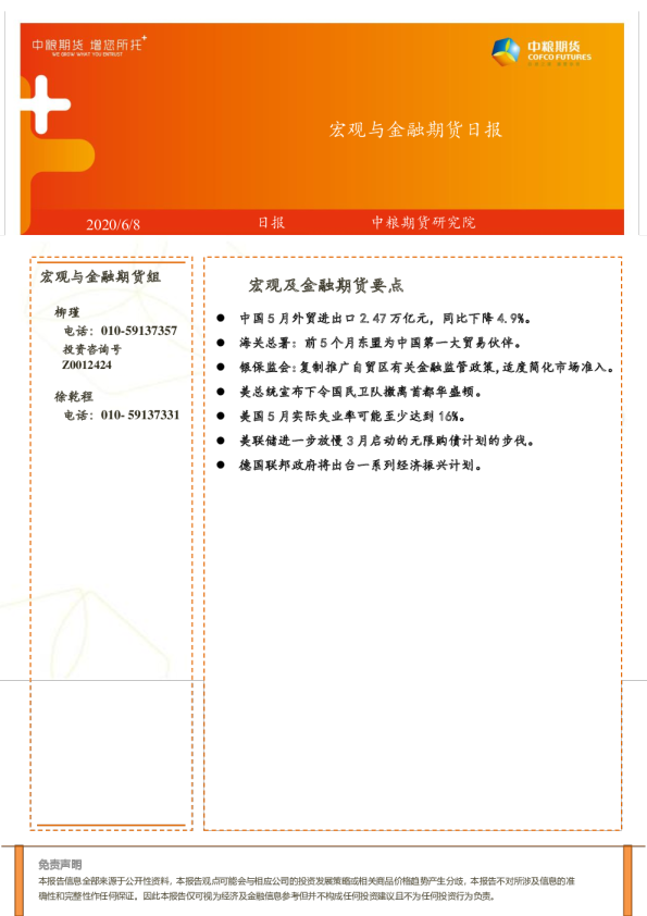 宏观与金融期货日报