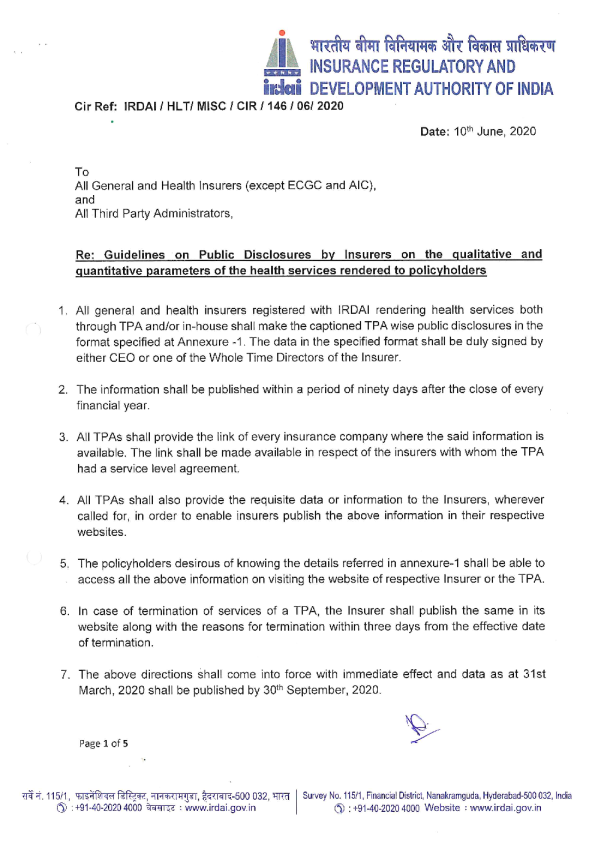 Guidelines on Public Disclosures by Insurers on the qualitative and quantitative…
