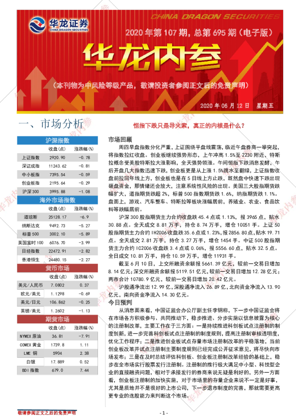 华龙内参2020年第107期总第695期（电子版）