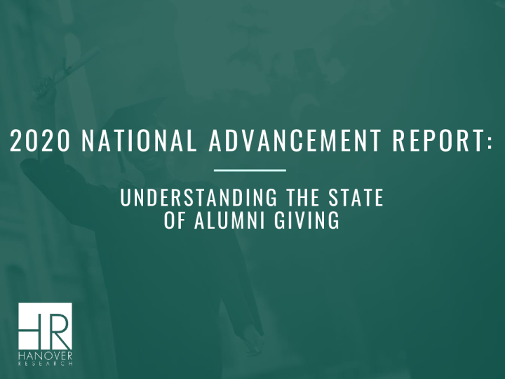 2020年全国进步报告：了解校友捐赠状况