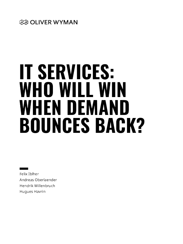 IT服务：需求反弹时谁会赢？