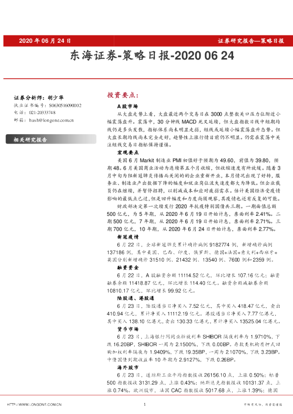 策略日报