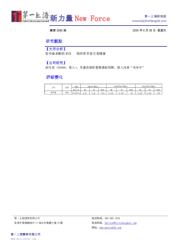 新力量New Force总第3582期