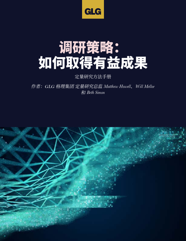 成功调研策略：定量研究方法手册