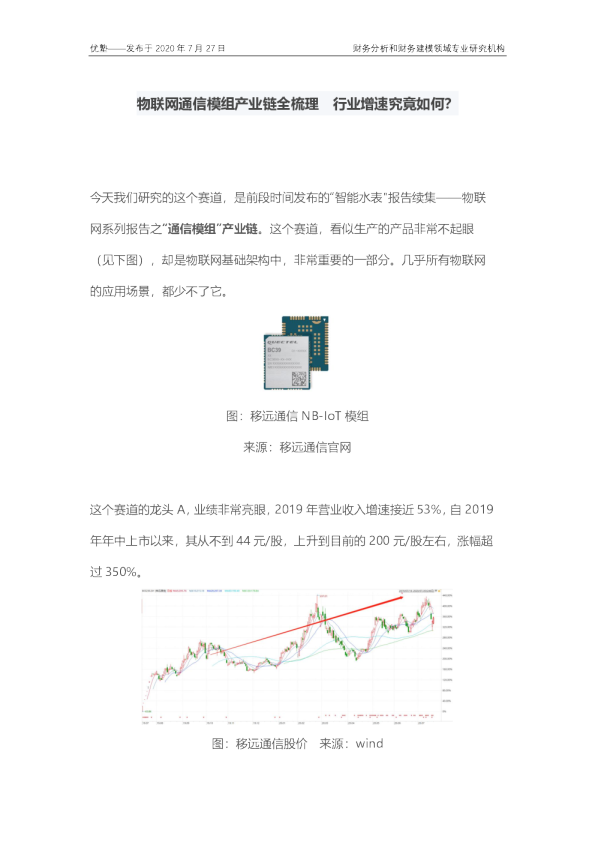 物联网通信模组产业链全梳理 行业增速究竟如何？