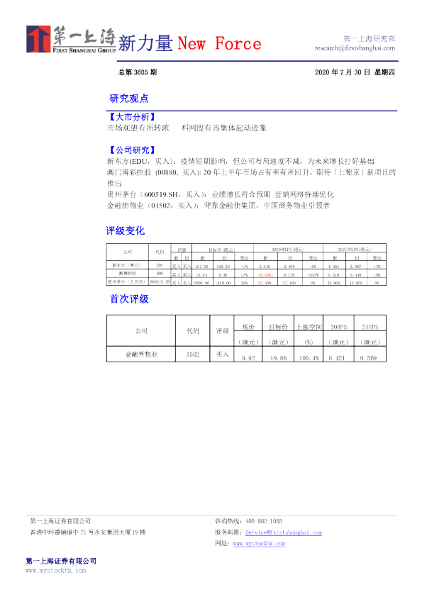 新力量New Force总第3605期