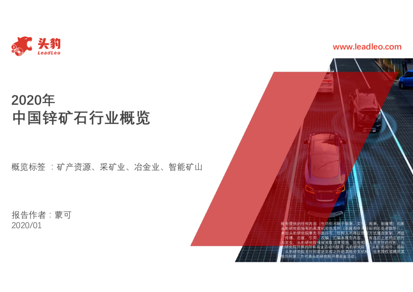 2020年中国锌矿石行业概览