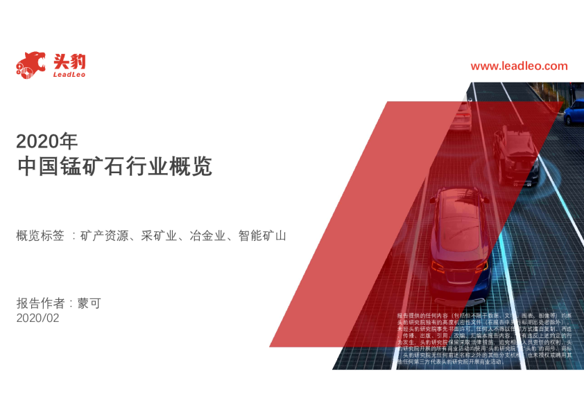 2020年中国锰矿石行业概览