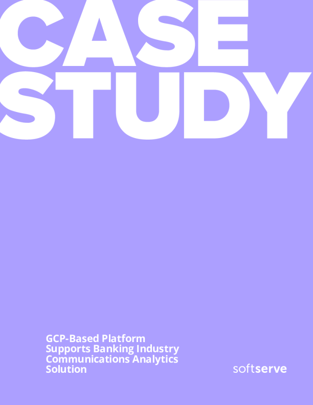 基于gcp的平台支持银行业通信分析解决方案