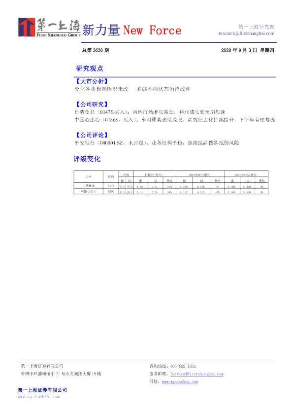 新力量New Force总第3630期