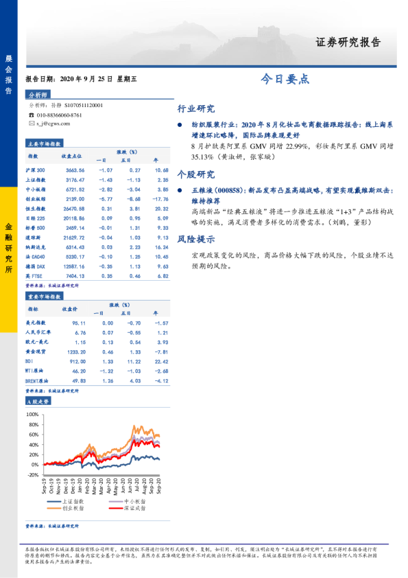长城证券晨会报告