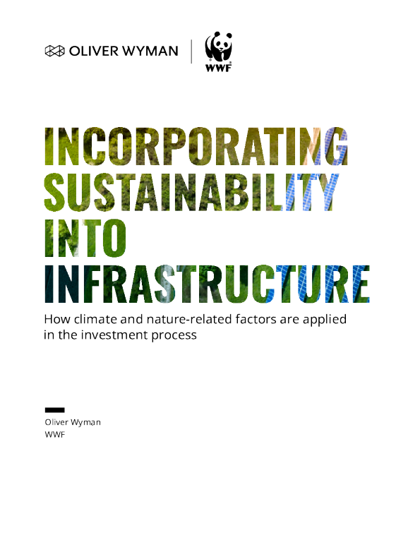 将可持续性融入基础设施